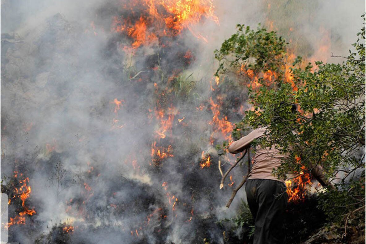 مهار آتش‌ در مریوان پس از ۵۶ ساعت