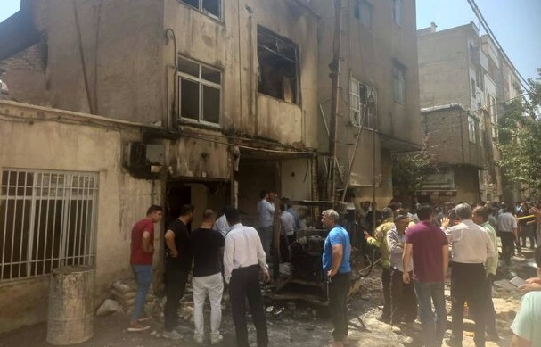 انفجار و آتش‌سوزی در جنوب تهران