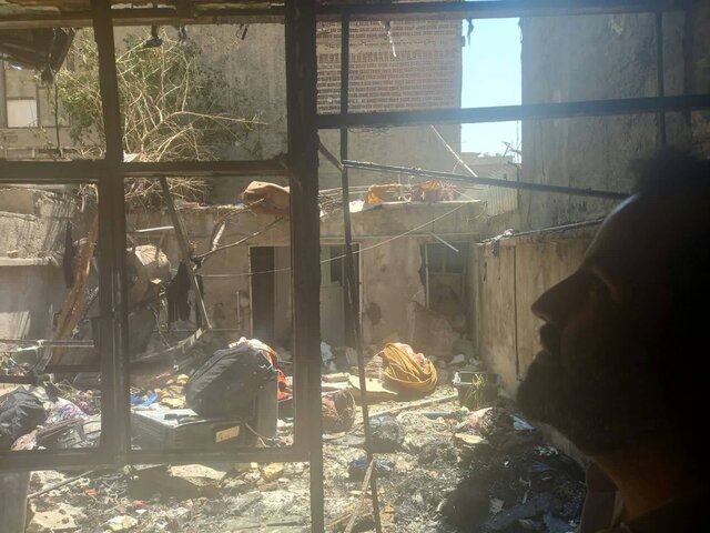 انفجار و آتش‌سوزی در جنوب تهران