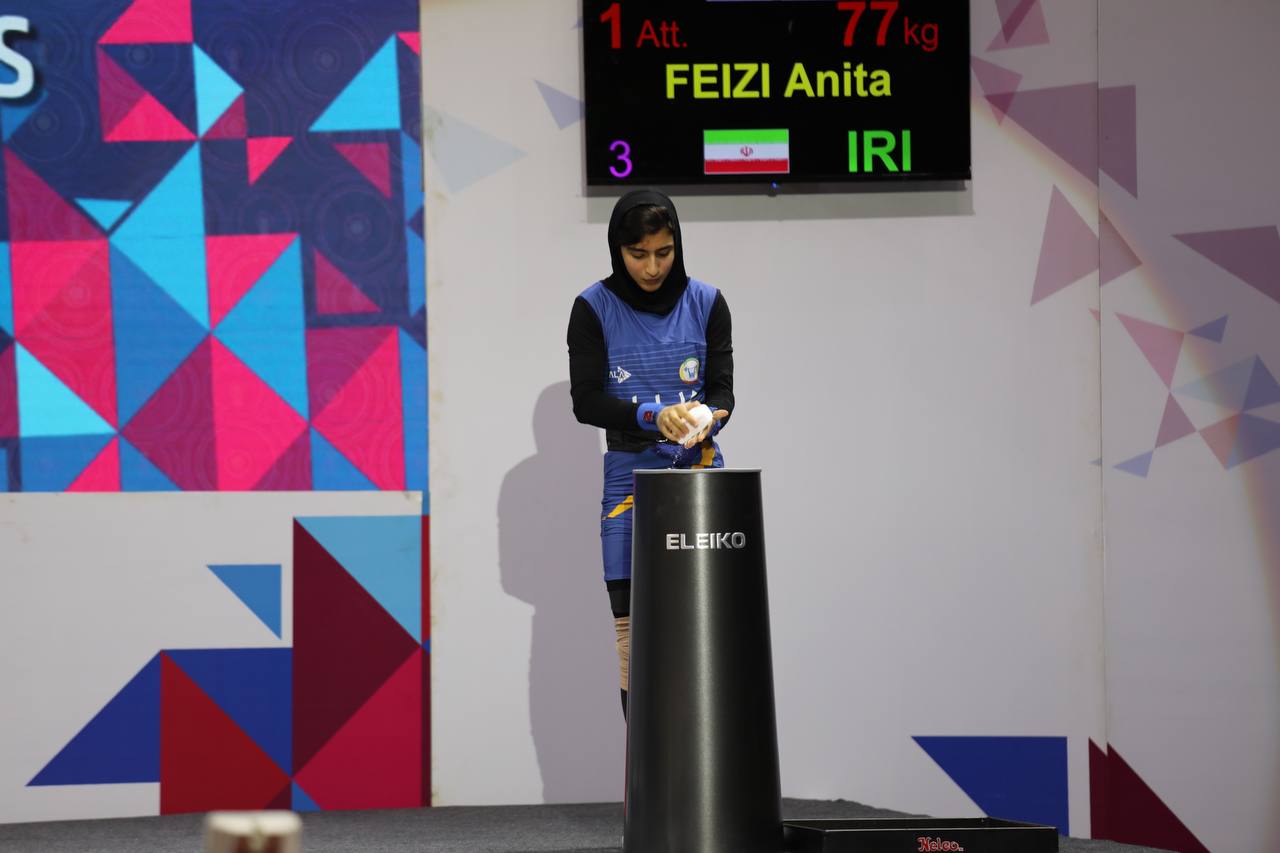 وزنه‌برداری آسیا؛ رکوردشکنی «آنیتا فیضی»