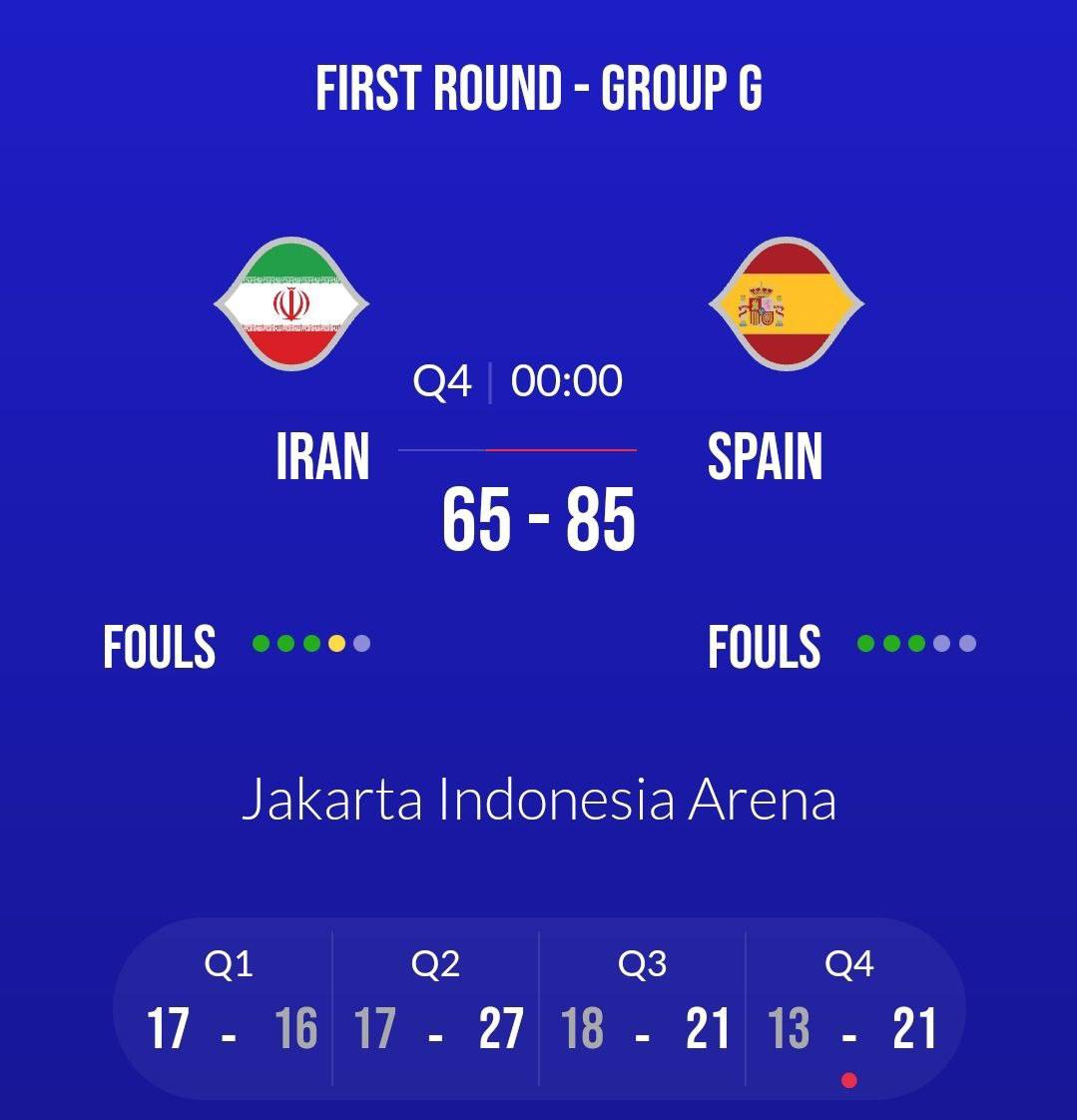 ایران ۶۵ - ۸۵ اسپانیا؛ خداحافظ جام جهانی!