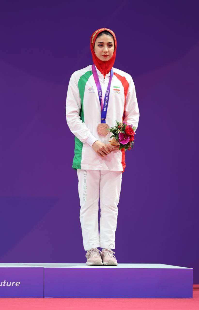 بازی‌های هانگژو؛ اولین مدال برای زنان ایران/ انصراف صفی در تنیس، سلحشوری برنزی شد