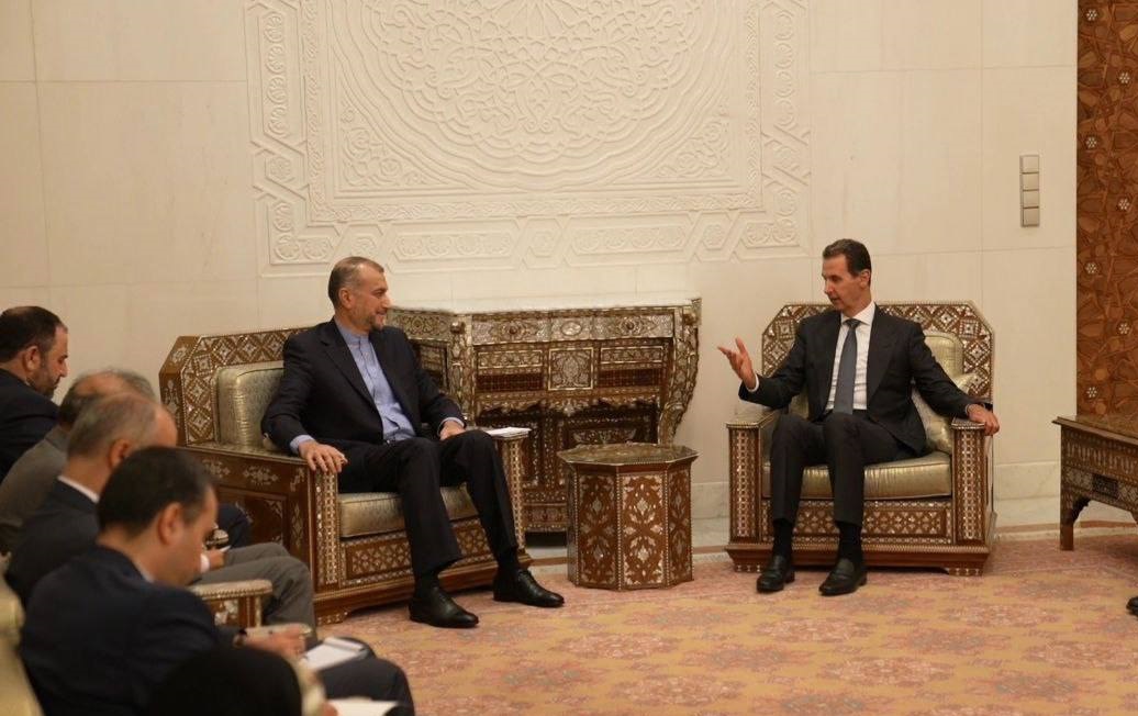 دیدار وزیرخارجه ایران با بشار اسد