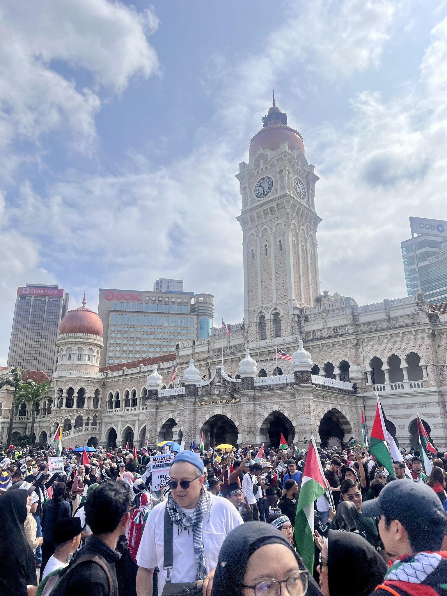 لحظه به لحظه با «طوفان الاقصی»؛ تظاهرات در مالزی برای حمایت از فلسطین