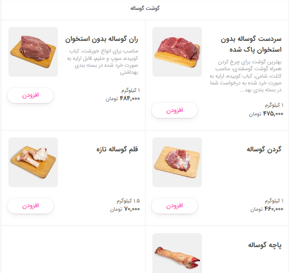 قیمت مرغ، ران گوساله و گوسفندی در تره‌بار +عکس