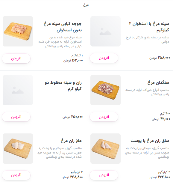 قیمت مرغ، ران گوساله و گوسفندی در تره‌بار +عکس
