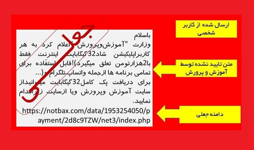 هشدار پلیس؛ ۳۲ گیگ اینترنت رایگان در شاد «کلاهبرداری» است