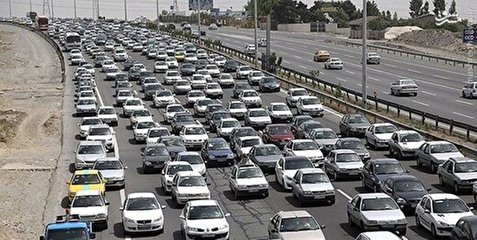 ترافیک سنگین در آزاد راه تهران-کرج-قزوین