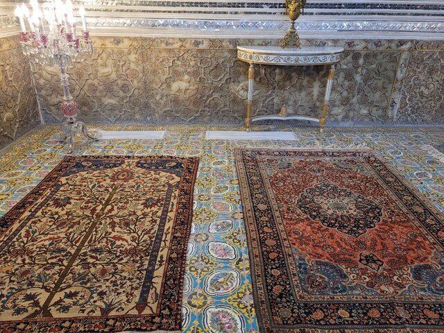 ۲۰ فرش از گنجینه کاخ گلستان رونمایی شد