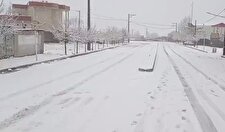 بارش برف در هفت چشمه لرستان