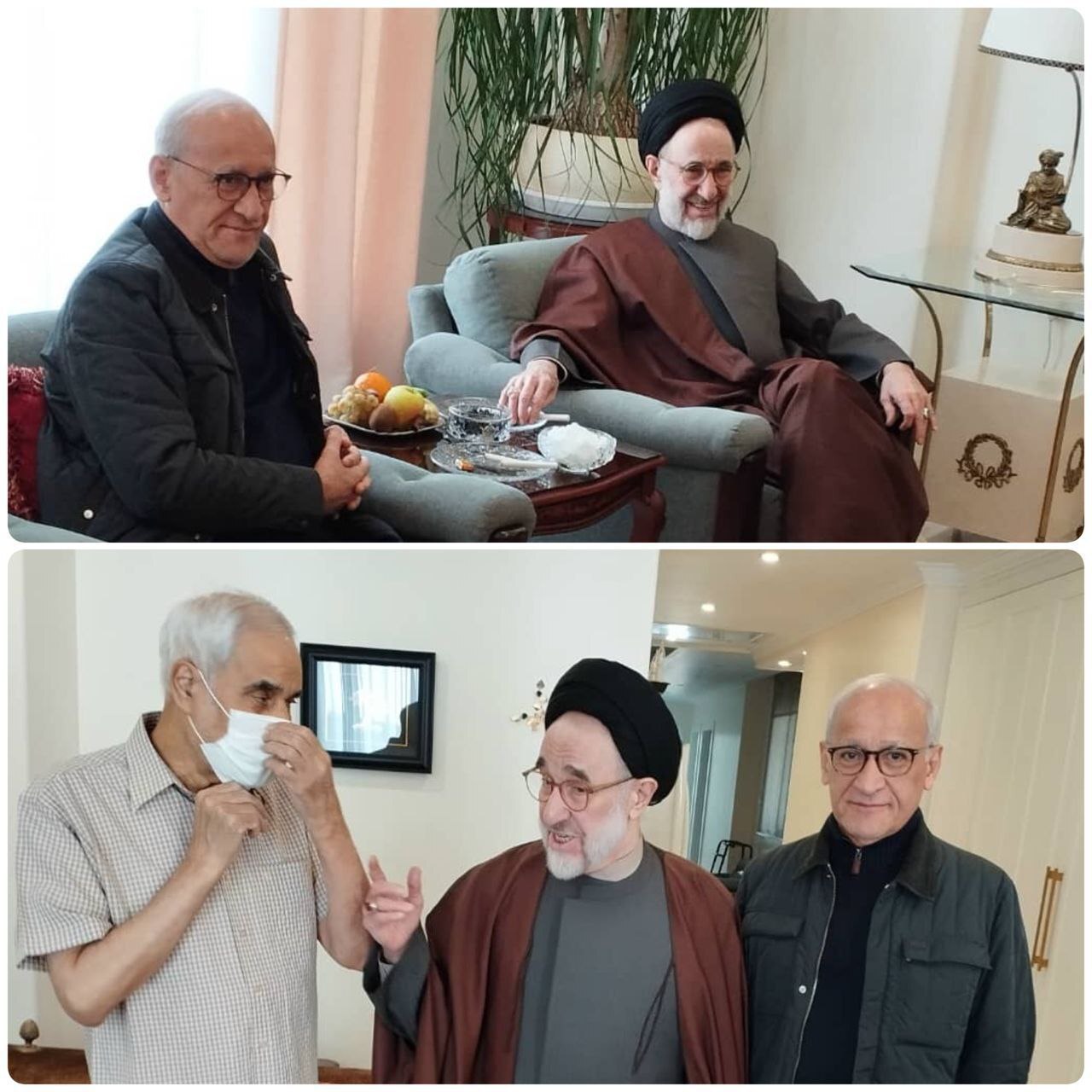 محمد خاتمی به عیادت مهرعلیزاده رفت +عکس