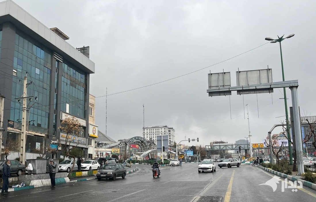 برف و باران و هشدار پلیس درباره لغزندگی جاده‌ها