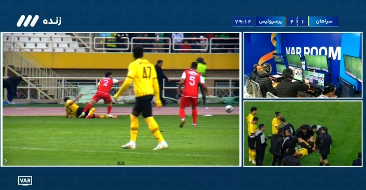 گزارش زنده: سپاهان ۱ - ۲ پرسپولیس/ بازهم با سر! +ویدیو