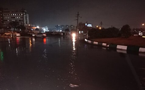 بارندگی، تاریکی و آبگرفتگی در قزوین