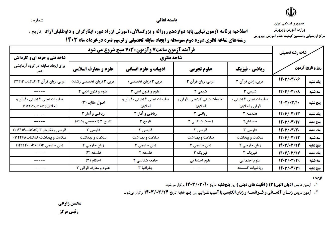 برنامه جدید امتحانات دانش‌آموزان اعلام شد