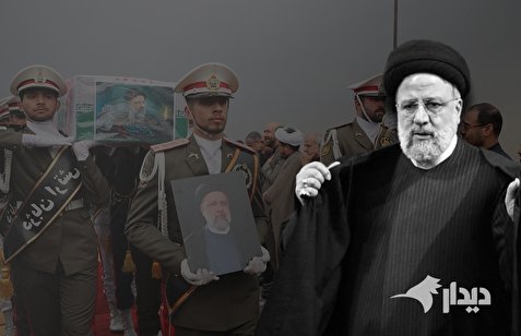 تشییع پیکر رئیس‌جمهور شهید و همراهان به سمت مسجد جمکران +ویدیو