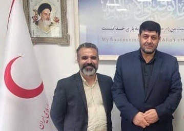 دیدار مدیرعامل موسسه خیریه نیک گامان با رییس جمعیت هلال احمر