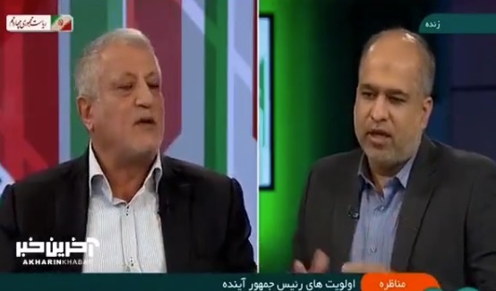 درگیری لفظی هاشمی با مشاور جلیلی در صداوسیما؛ چند درصد رای آوردی؟!