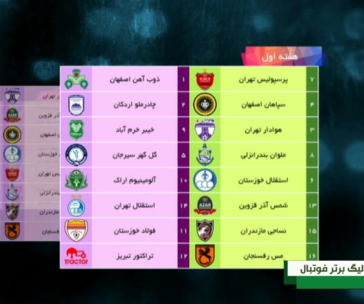 قرعه‌کشی لیگ برتر؛ دربی پایتخت در هفته ششم!
