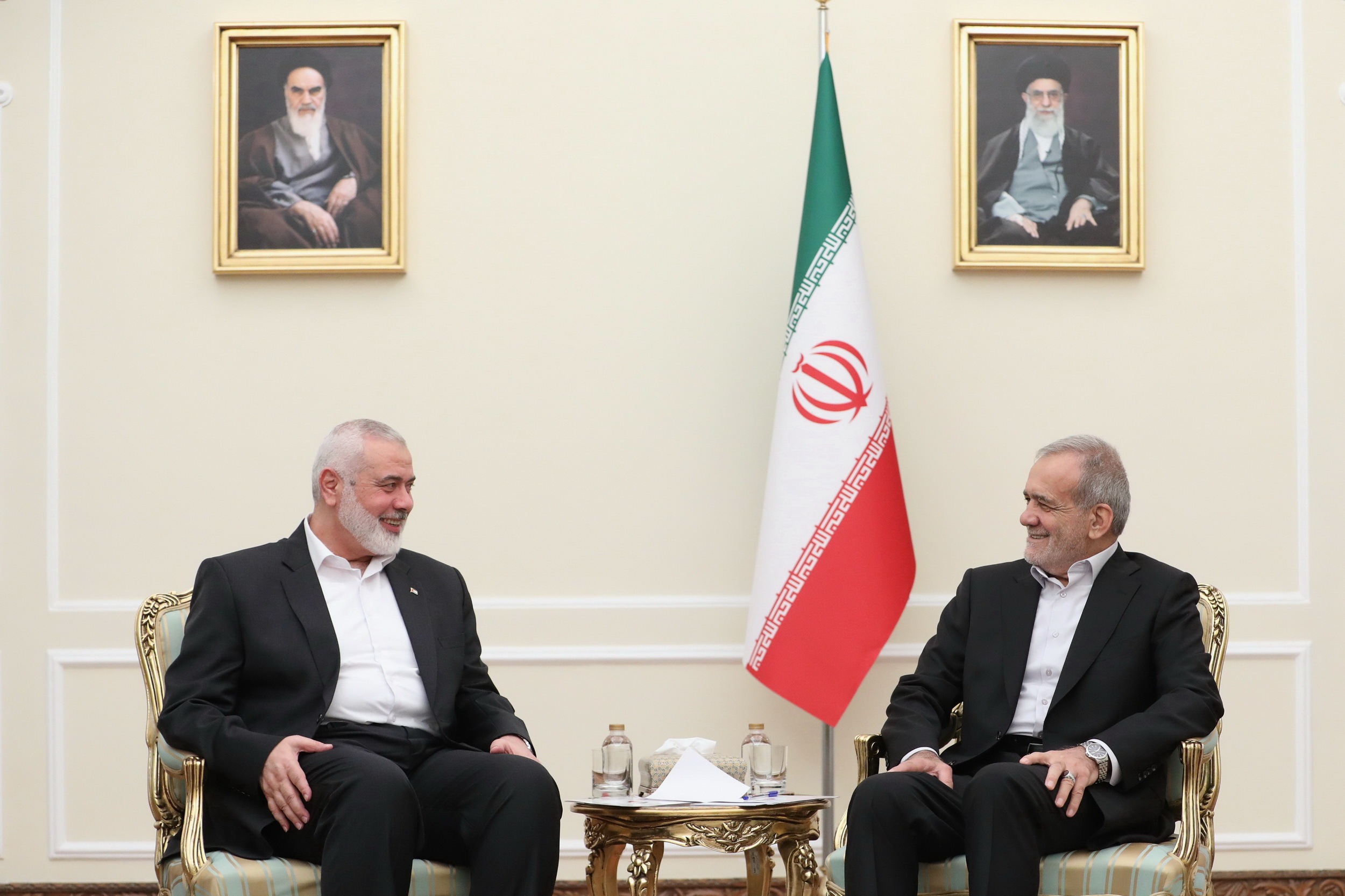 دیدار پزشکیان و هنیه؛ مقاومت جانانه به آزادی سرزمین فلسطین ختم می‌شود
