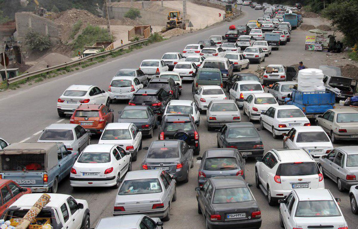 ترافیک سنگین در محور‌های چالوس، هراز و آزادراه قزوین - رشت