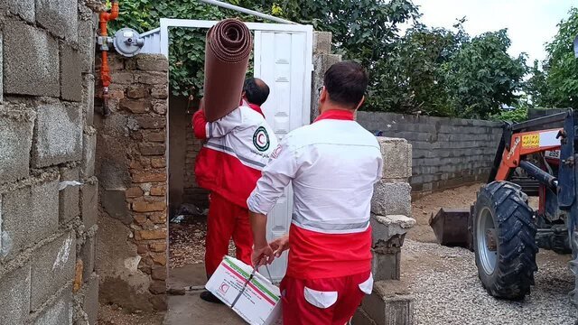 امدادرسانی در مناطق تحت تاثیر آبگرفتگی گلستان