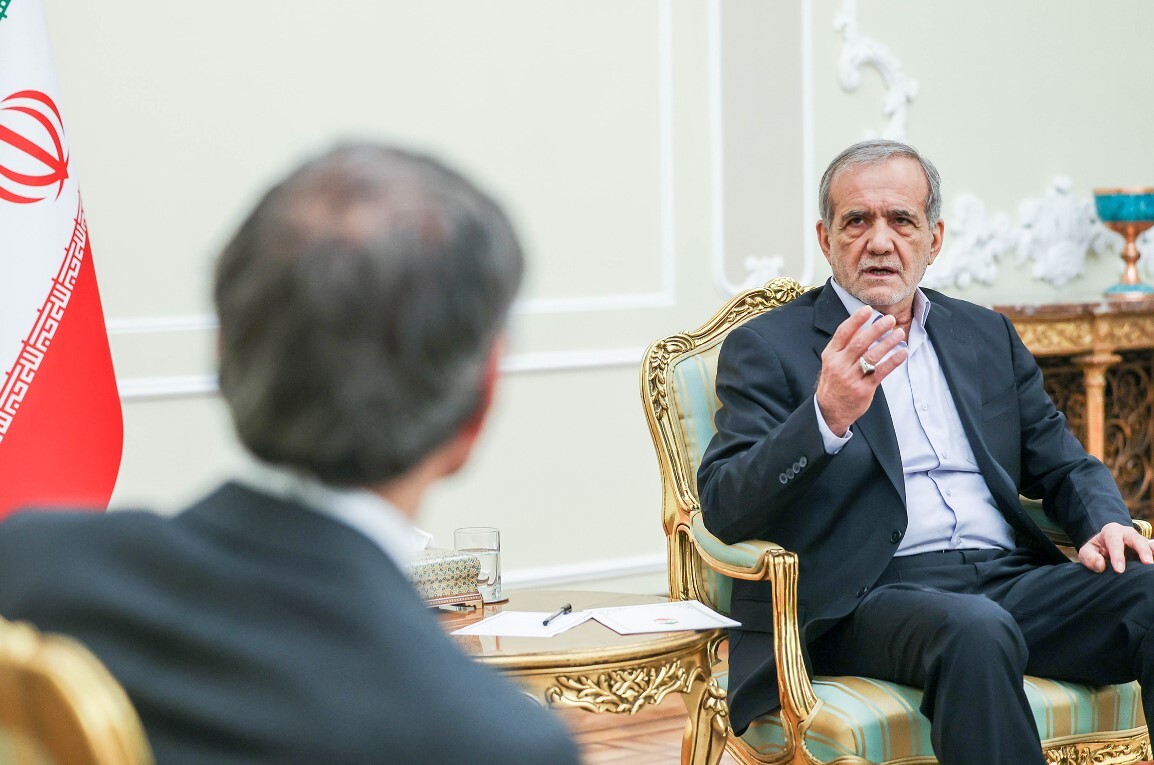 پزشکیان خطاب به گروسی؛ ایران بدنبال صلح و امنیت در جهان است