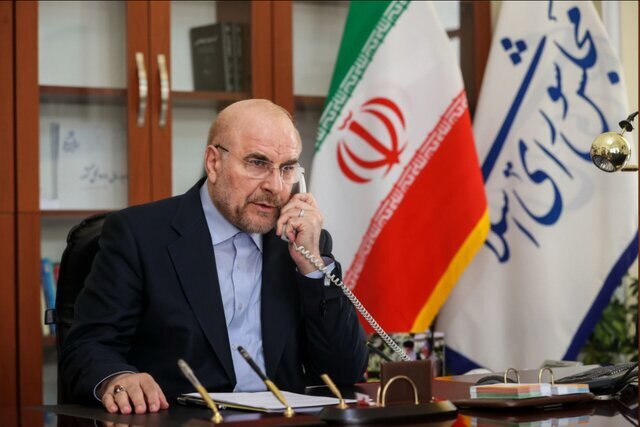 قالیباف: جمهوری اسلامی از مبارزه سوریه حمایت می‌کند