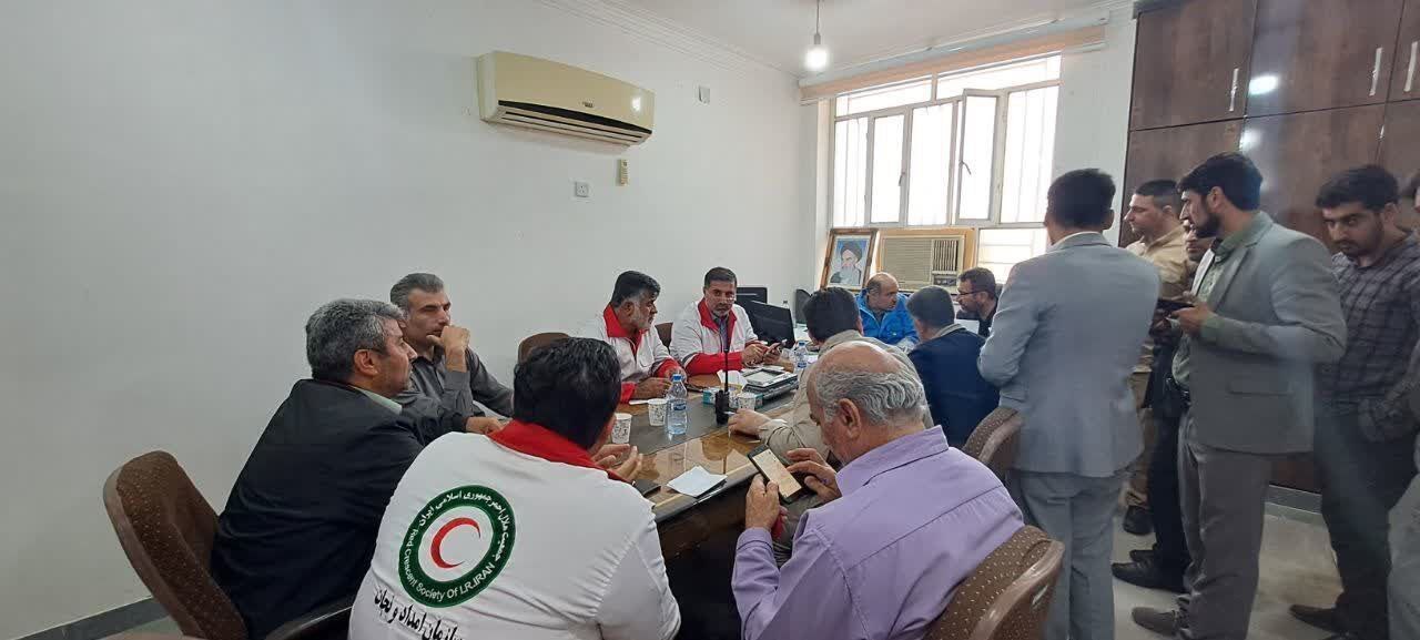 ۱۳۵ مورد ارزیابی منازل خسارت دیده خوزستان توسط هلال احمر