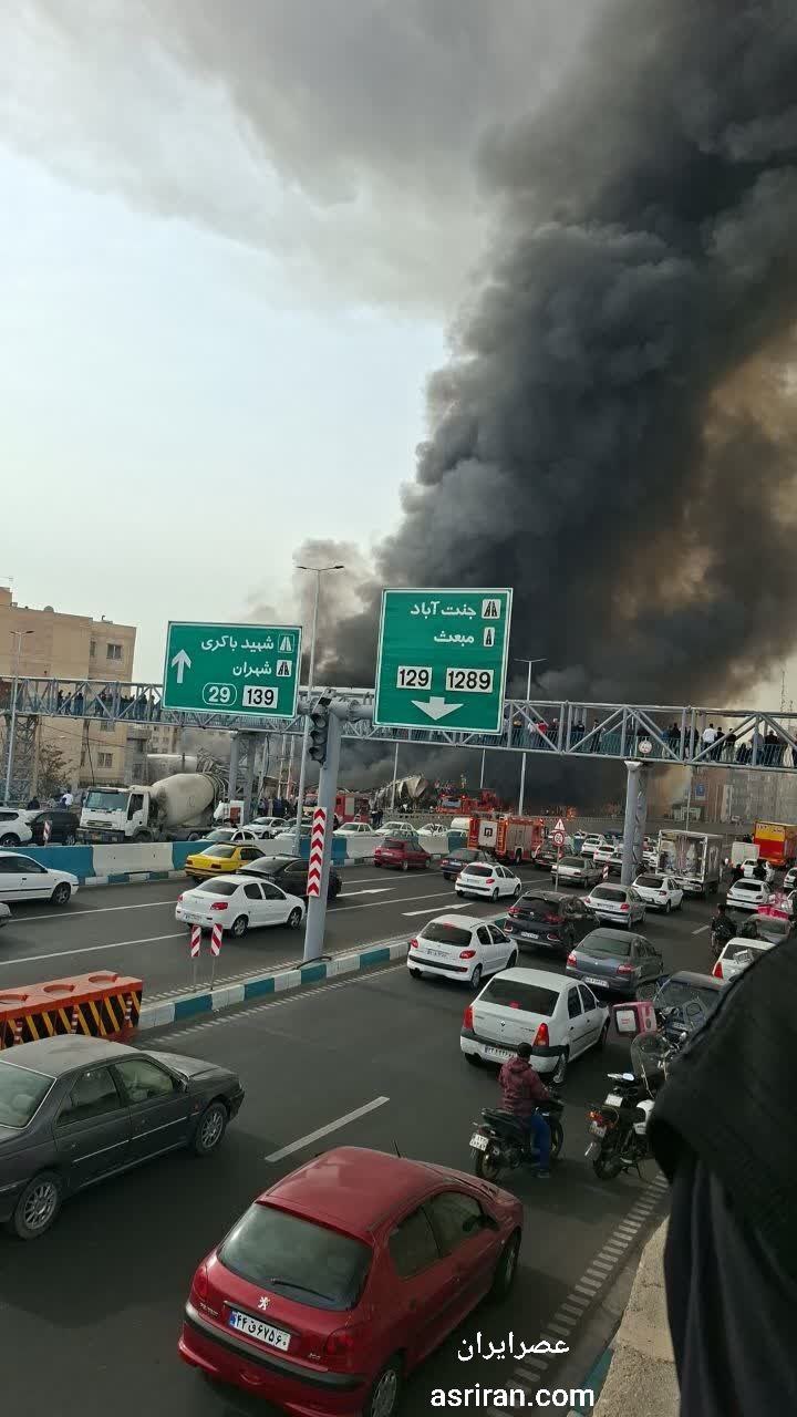 آتشسوزی بزرگ در بازارچه جنتآباد تهران +عکس و ویدیو آتشسوزی بزرگ در بازارچه جنتآباد تهران +عکس و ویدیو