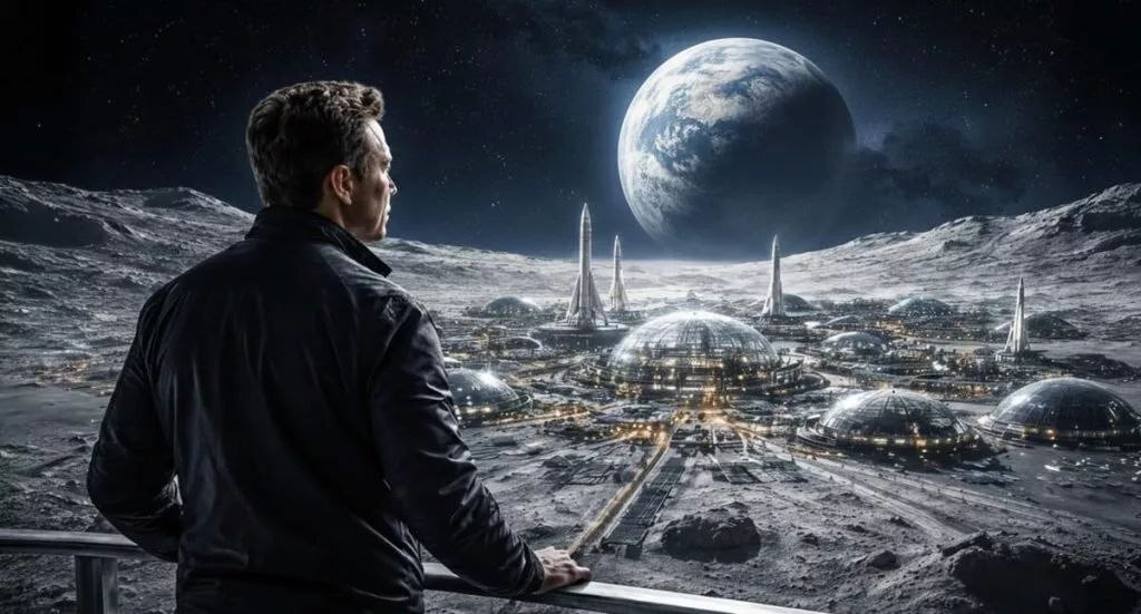 ایلان ماسک به‌جای مریخ روی ماه شهر می‌سازد!