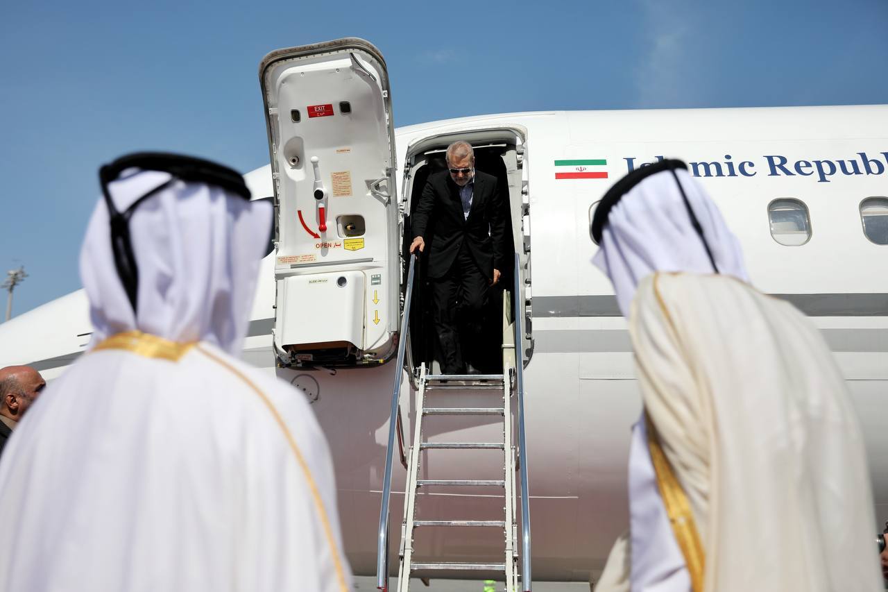 علی لاریجانی وارد دوحه شد