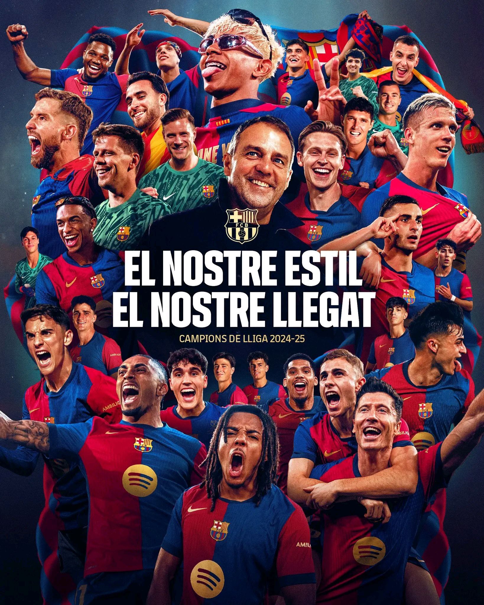قهرمانی بارسا در خانه دشمن/ بهم زدن جشن با دعوا و آب‌پاش! +عکس