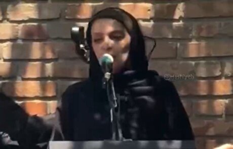 صحبت های سارا طالب زاده در مراسم خاکسپاری همسرش، حمیدرضا درجاتی
