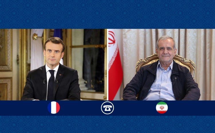 پزشکیان خطاب به مکرون: آمریکا می‌تواند اسرائیل را سرجای خود بنشاند