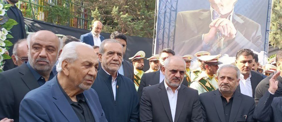 حضور رئیس‌جمهور در مراسم تشییع خیر مدرسه‌ساز