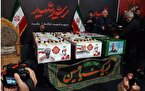 مراسم وداع با شهیدان در دزفول