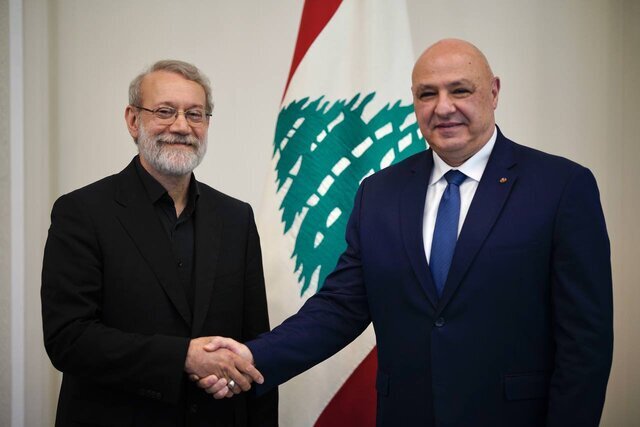 لاریجانی با رئیس‌جمهور لبنان دیدار کرد