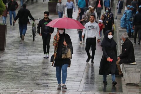رگبار و رعدوبرق در جنوب شرق و گرمای ۳۶ درجه در تهران
