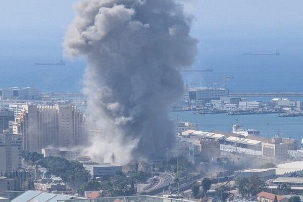 فیلم جدید از اصابت موشک ایرانی به حیفا