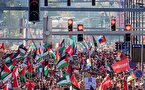 راهپیمایی ۷۰ هزار نفری علیه اسرائیل در بروکسل