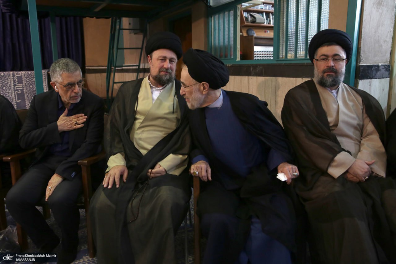 حضور محمد خاتمی در مراسم تشییع مرحوم جماعتی +عکس