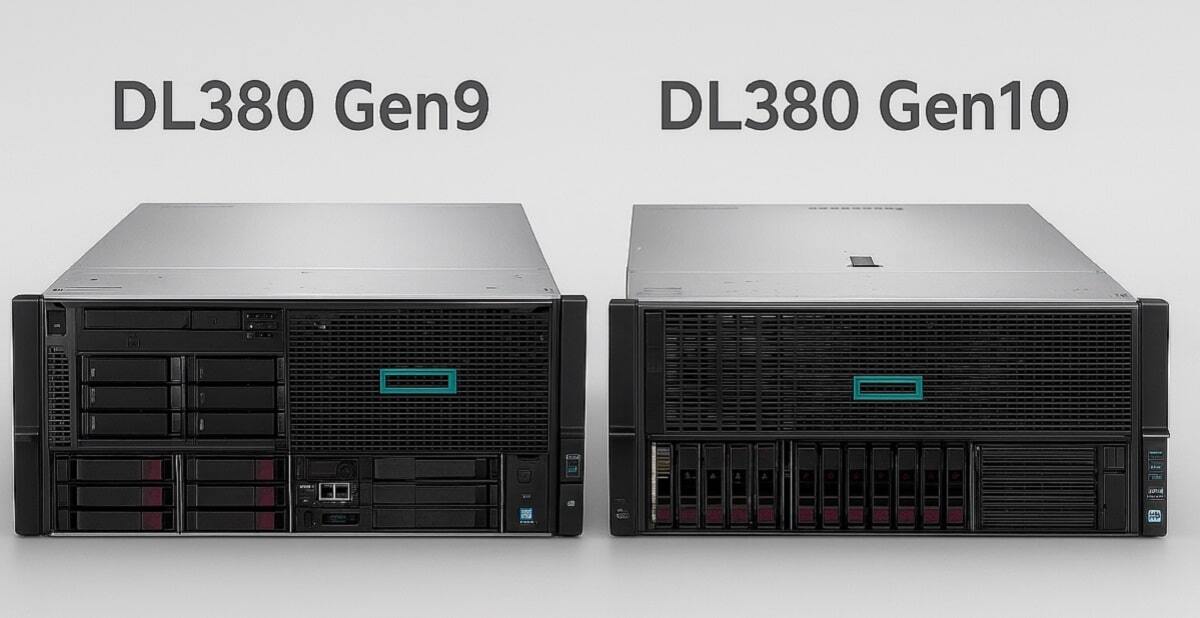 مقایسه تخصصی سرور HP DL380 G9 و HP DL380 G10