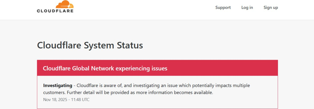 اختلال در اینترنت جهانی
