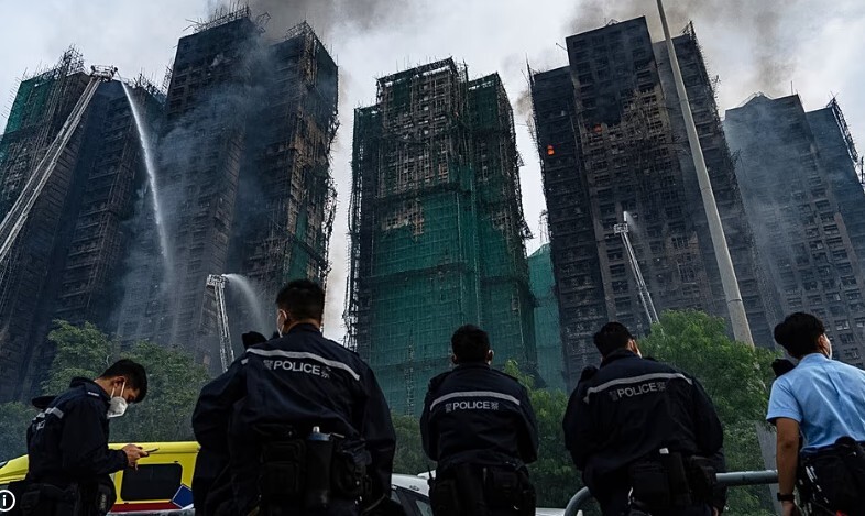 بدترین آتش‌سوزی تاریخ هنگ‌کنگ؛ شمار جانباختگان افزایش یافت